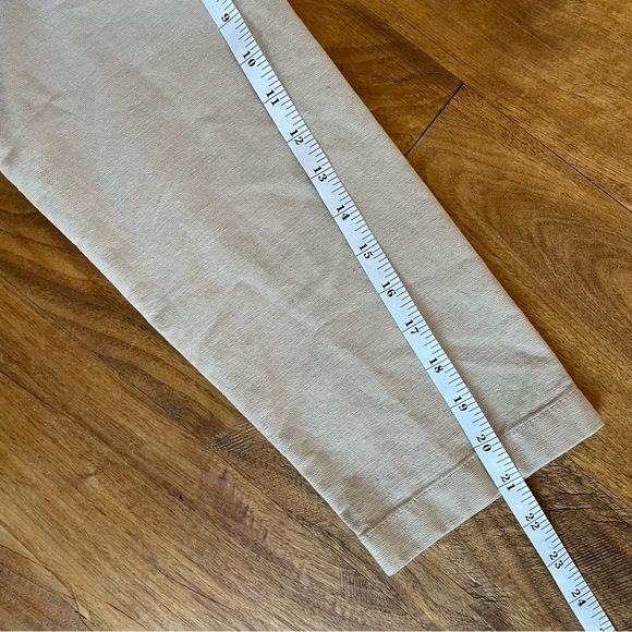 Eileen Fisher Organic Cotton Hemp Stand Collar Chore Jacket in Khaki - Picture 10 of 12